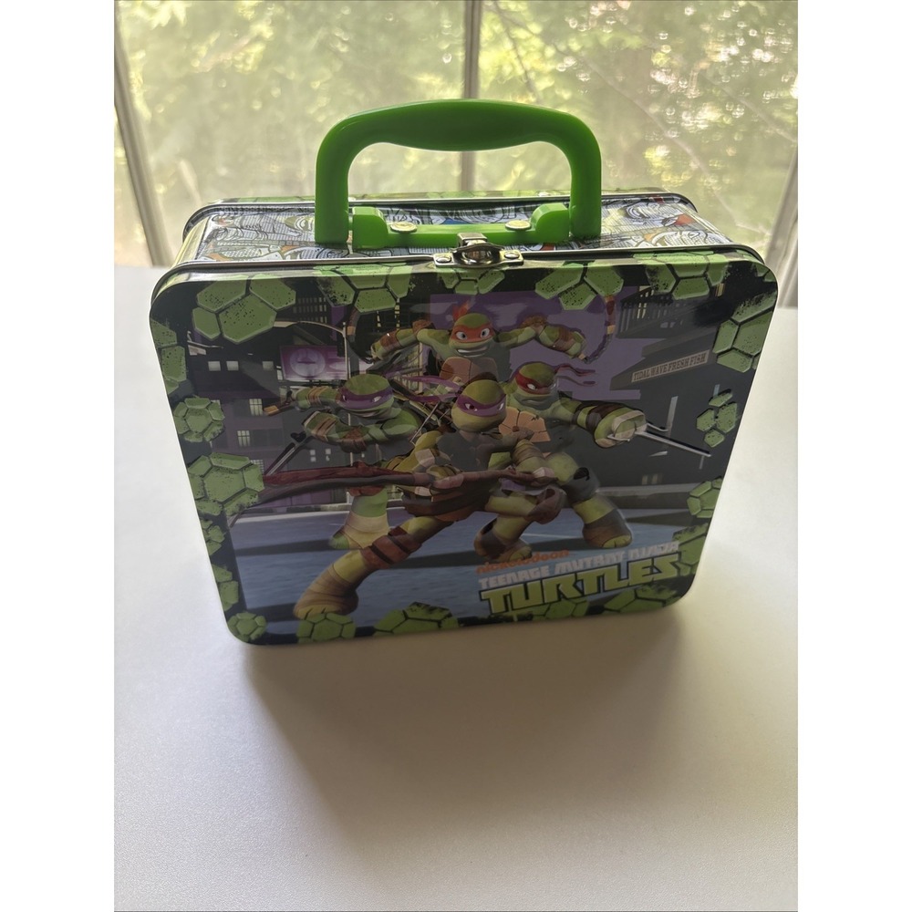Teenage Mutant Ninja Turtles Lunchbox Nickelodeon Metal Embossed 3D Lunch Box
